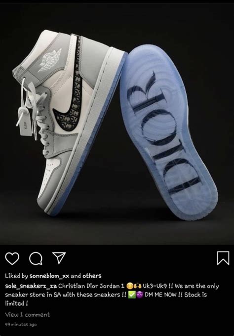 fake jordan 1 dior for sale.